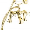 CORONATION BATH SHOWER MIXER TAP GOLD