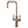 JERONI HORIZONTAL TWIN HANDLE 922104 ANTIQUE/BRASS